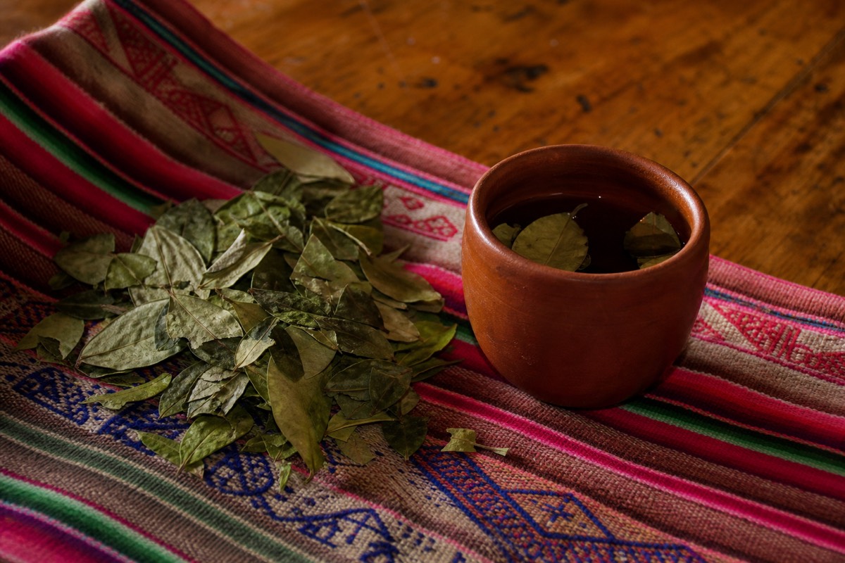 Coca leaves for sale at an Andean market, a common aid for Cusco altitude acclimatization